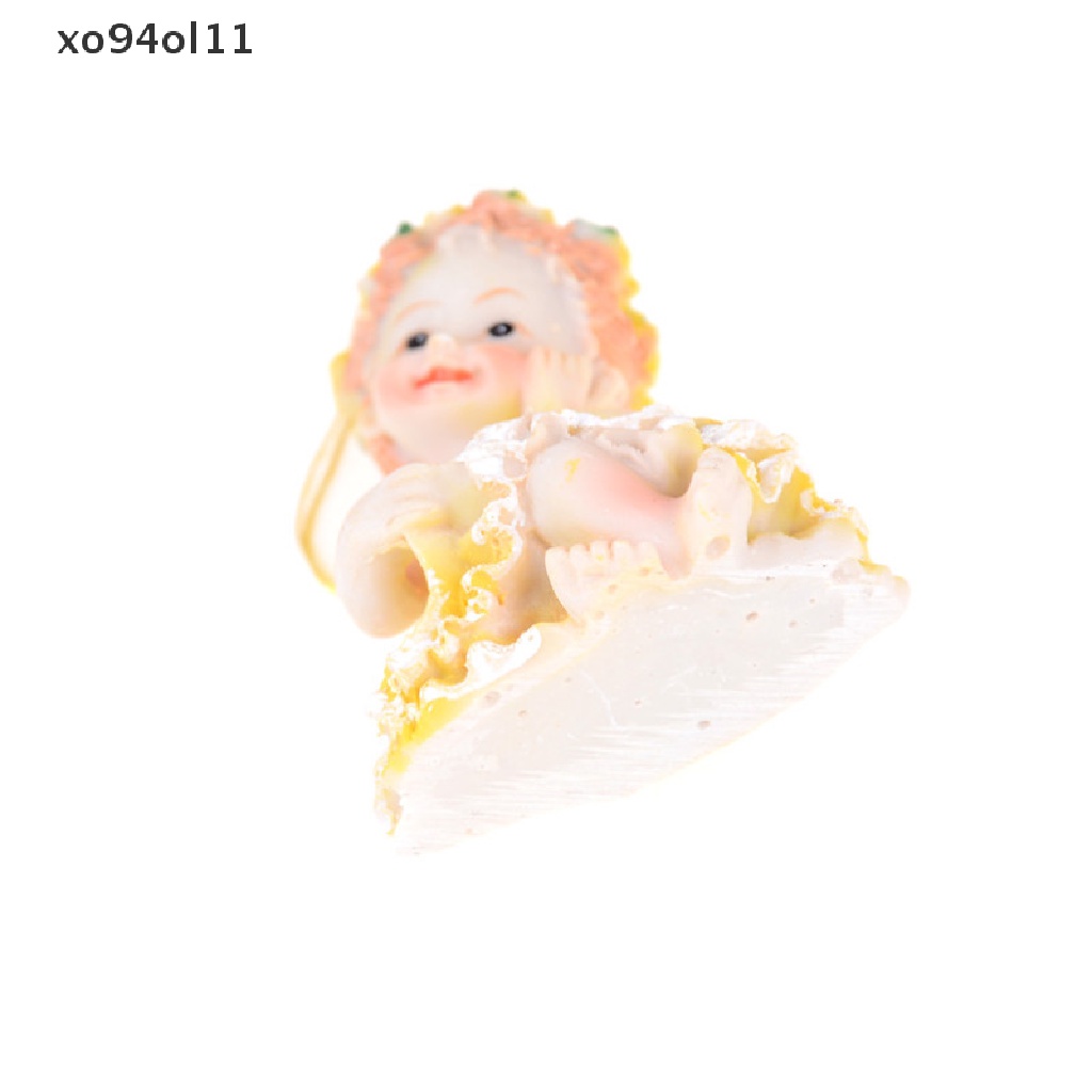 Xo Fairy Flower Angels Ornamen Miniatur Resin DIY Dekorasi Taman Peri OL