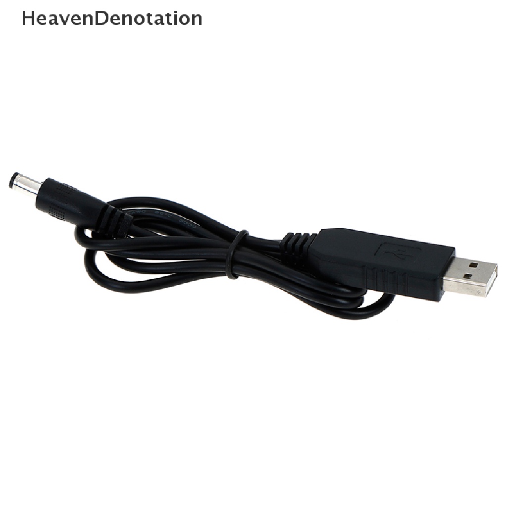 [HeavenDenotation] Konverter Modul Kabel step up Usb dc 5v Ke dc 12v 2.1x5.5mm male connector HDV