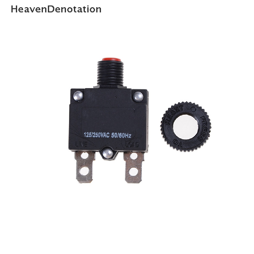 [HeavenDenotation] 125/250vac 15A Switch Push Reset Button Pemutus Arus Overload Pelindung Push Reset Button Circuit Breaker125/250VAC 15A Switch Overload Pelindung Overload