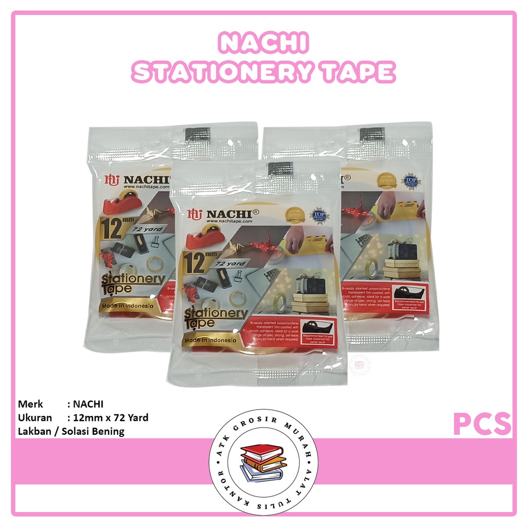 

NACHI - Selotip 1/2" X 72 Yard - Roll