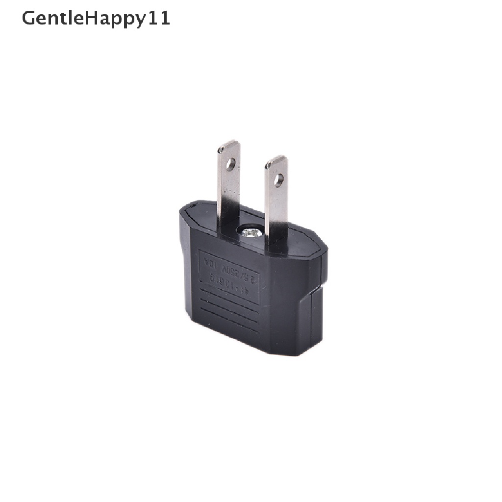 Gentlehappy 4 Pcs EU Euro Eropa Ke US USA Power Jack Wall Plug Converter Travel Adapter Baru id