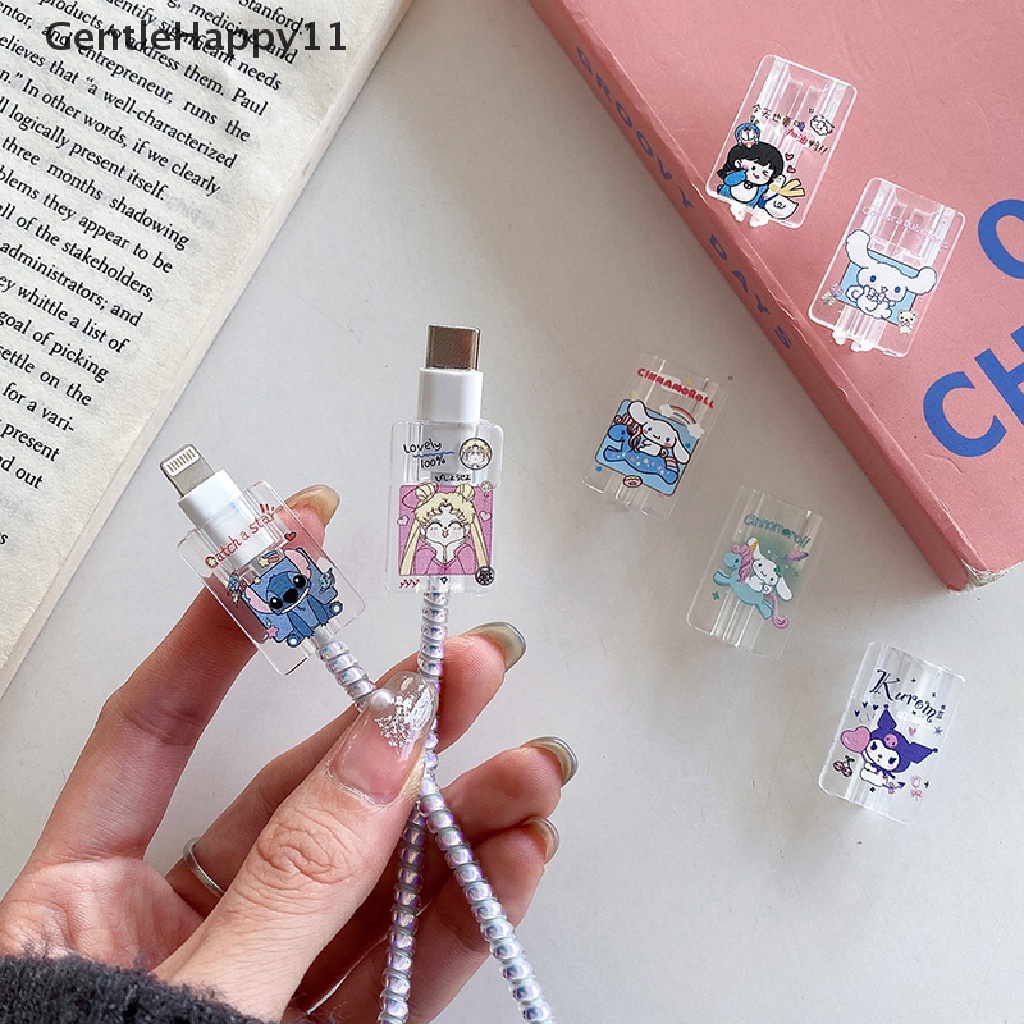 Gentlehappy Penutup Pelindung Kabel Data Kartun Silicone Cable Winder Universal Earphone id