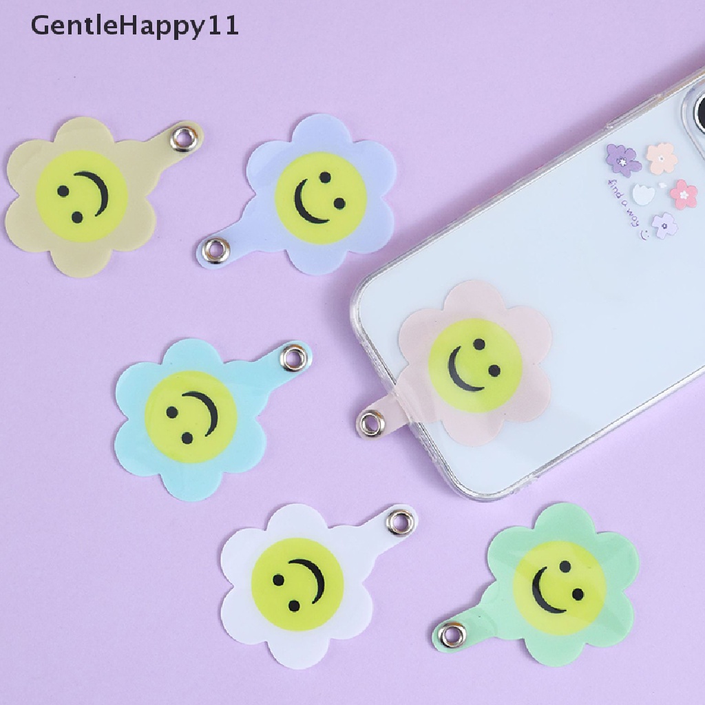 Gentlehappy Universal Ponsel Lucu Smiley Face Sambungan Tetap Paking Ponsel Lanyard Kartu Paking Telepon Kabel Gantung Aksesoris id