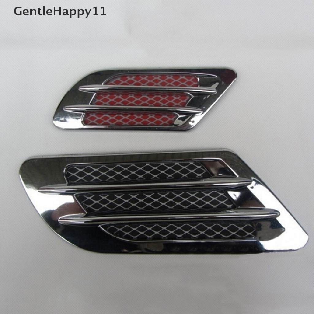 Gentlehappy Car Side Air Flow Vent Hole Cover Fender Intake Grille Duct Stiker Dekorasi id