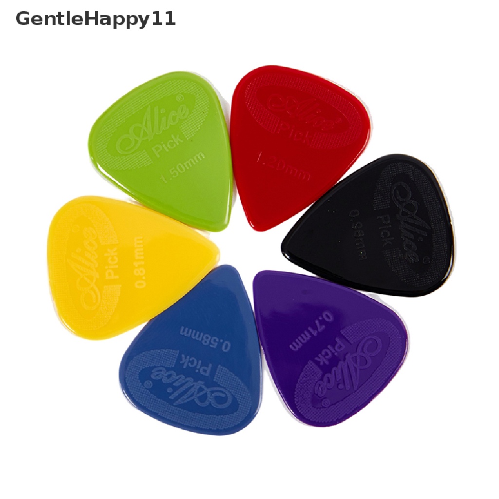 Gentlehappy 10buah Alice Guitar Pick Non-slip Nylon Mediator Akustik Gitar Elektrik id