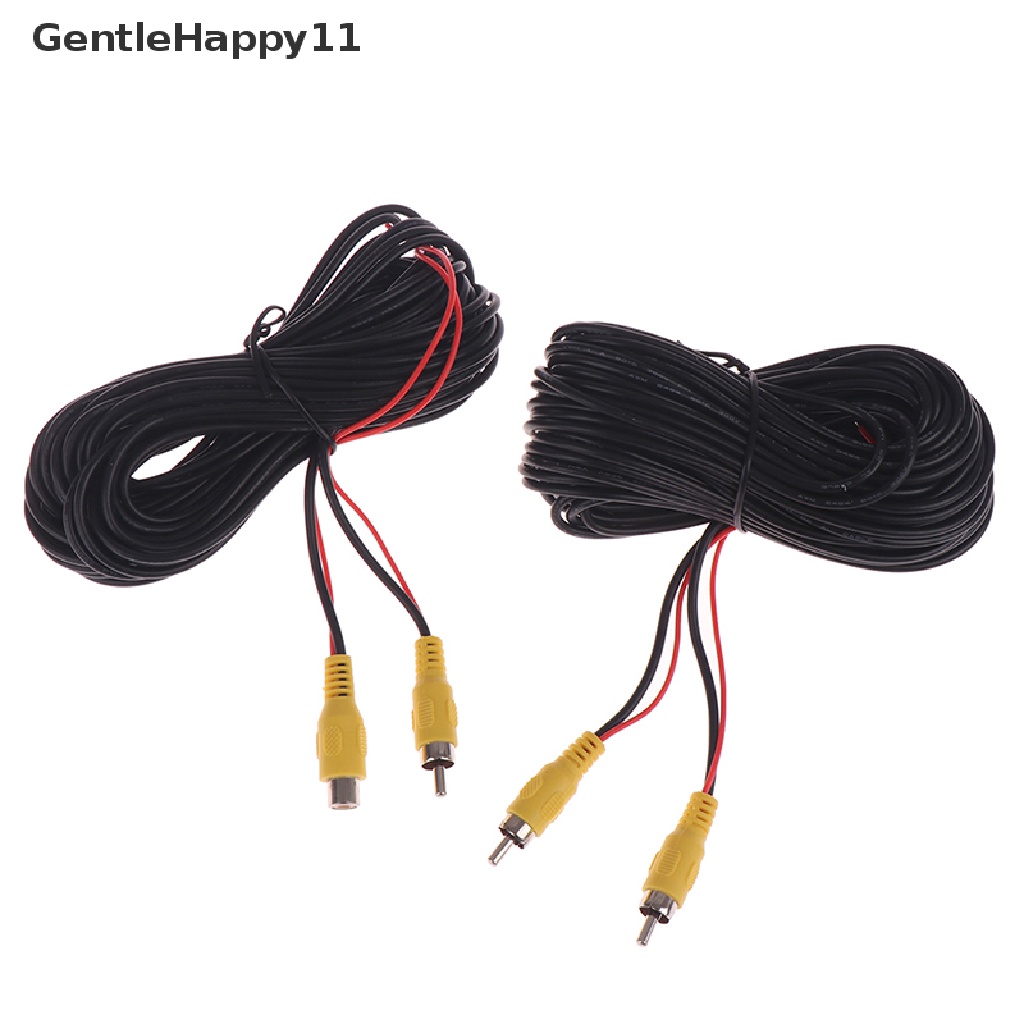 Gentlehappy RCA Male Female Mobil Kamera Belakang Mundur Video Extension Cable Cord 6-20M id