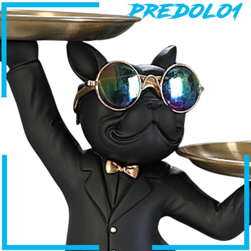 [Predolo1] Nampan Penyimpanan Meja Anjing Tempat Permen Resin Patung Hewan Wadah Serba Serbi