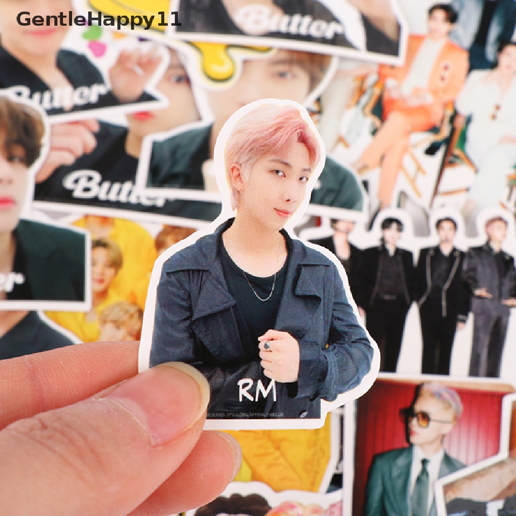 Gentlehappy 60Pcs Korea Bangtan Boys BTS Sticker Koper Telepon Notebook Alat Tulis Stiker id