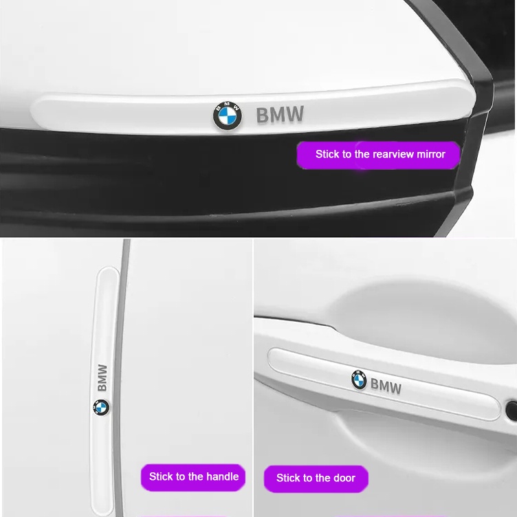 4/8pcs Stiker Pelindung Mangkok Pintu Perekat Transparan Tebal Mobil, Gagang Pintu Stiker anti Gores, Pegangan universal, Pinggiran Pintu Mobil Produk Hias strip anti-Tabrakan