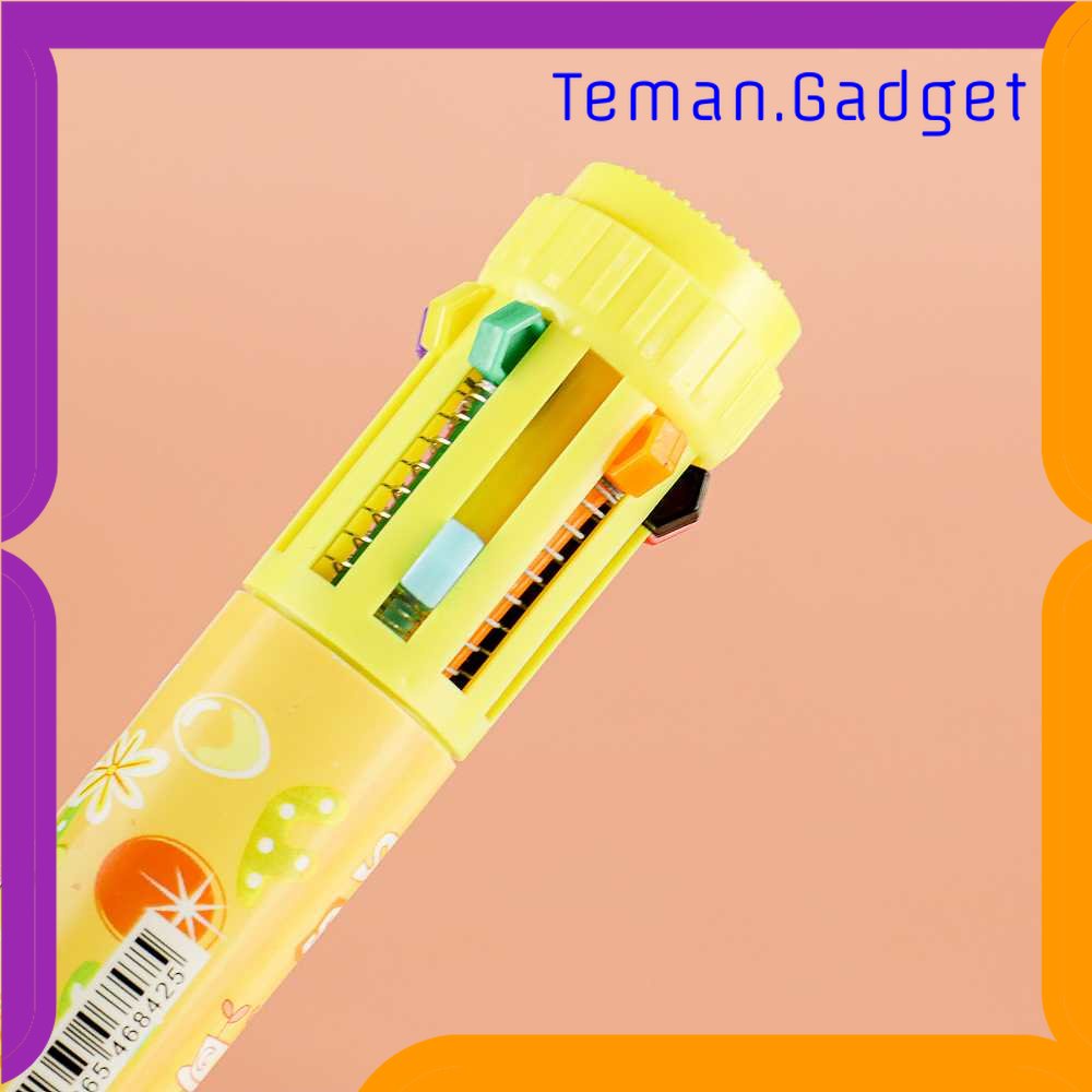 TG - ATK Pena Ballpoint Multi Warna 10 Color Pen 1 PCS - SM-10