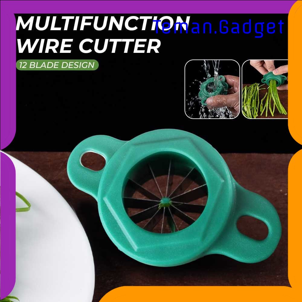 TG -  DPR VISTA Pemotong Daun Bawang Green Onion Slicer Wire Cutter 12 Blade - VIS12