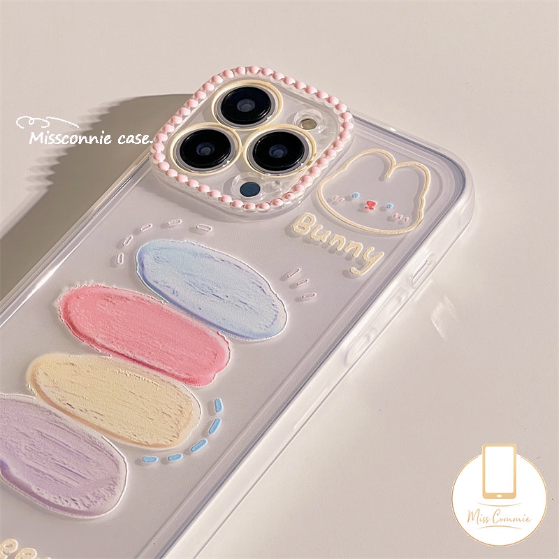 Case Lukisan Cat Minyak Coloful Infinix Smart5 4 6 Plus Hot11 10 9 12 Main Hot10 20 12i 20s 9 8 10s 11s 10t 10s NFC Note 10 12 Pro 12 G96 12 2023 Kelinci Lucu Bening Lembut Sarung Tpu