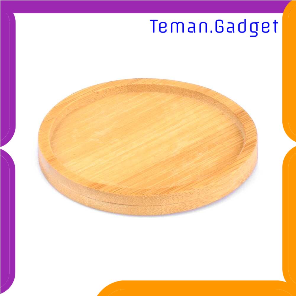 TG - DPR WITUSE Alas Tatakan Pot Tanaman Dekorasi Minimalism Bamboo Tray Circle - EQF301