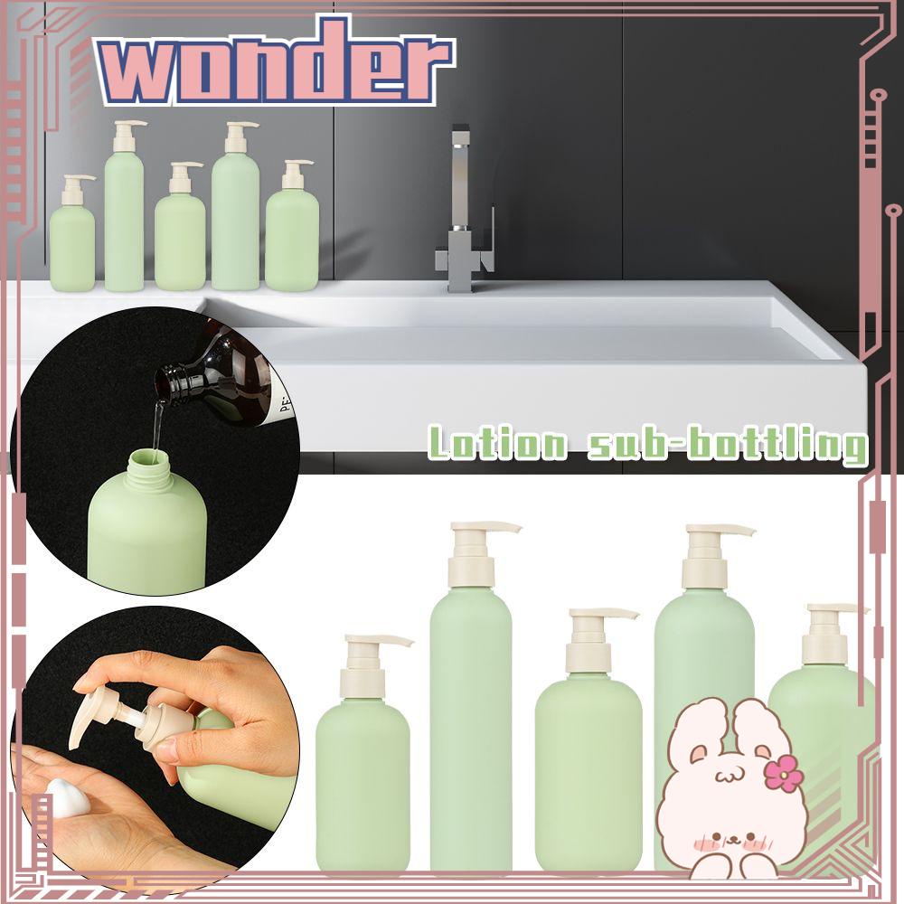 Wonder 200ML~500ML Foaming Soap Dispenser Plastik Dapur Kamar Mandi Bulat Botol Shampoo Shower Gel