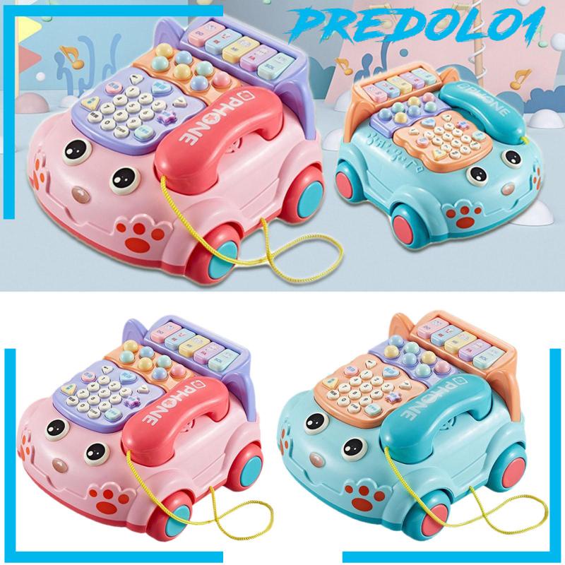 [Predolo1] Mainan Telepon Pencerahan Mesin Miring Untuk Permainan Edukasi Anak Bayi