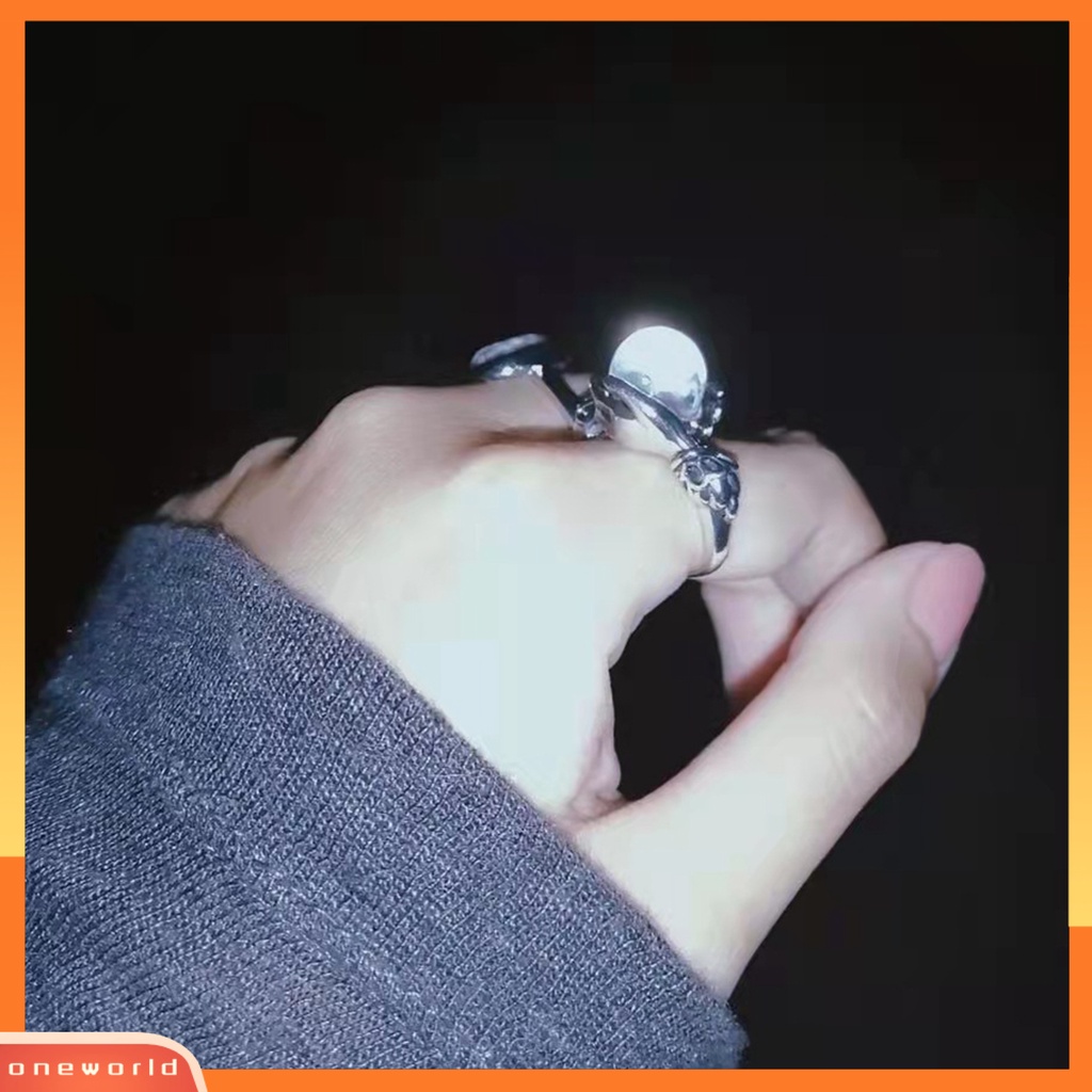 [EONE] Finger Band Gaya Barat Kepribadian Geometris Electroplating Batu Permata Buatan Hias Aksesori Vintage Tangan Memegang Cincin Keberuntungan Untuk Pesta