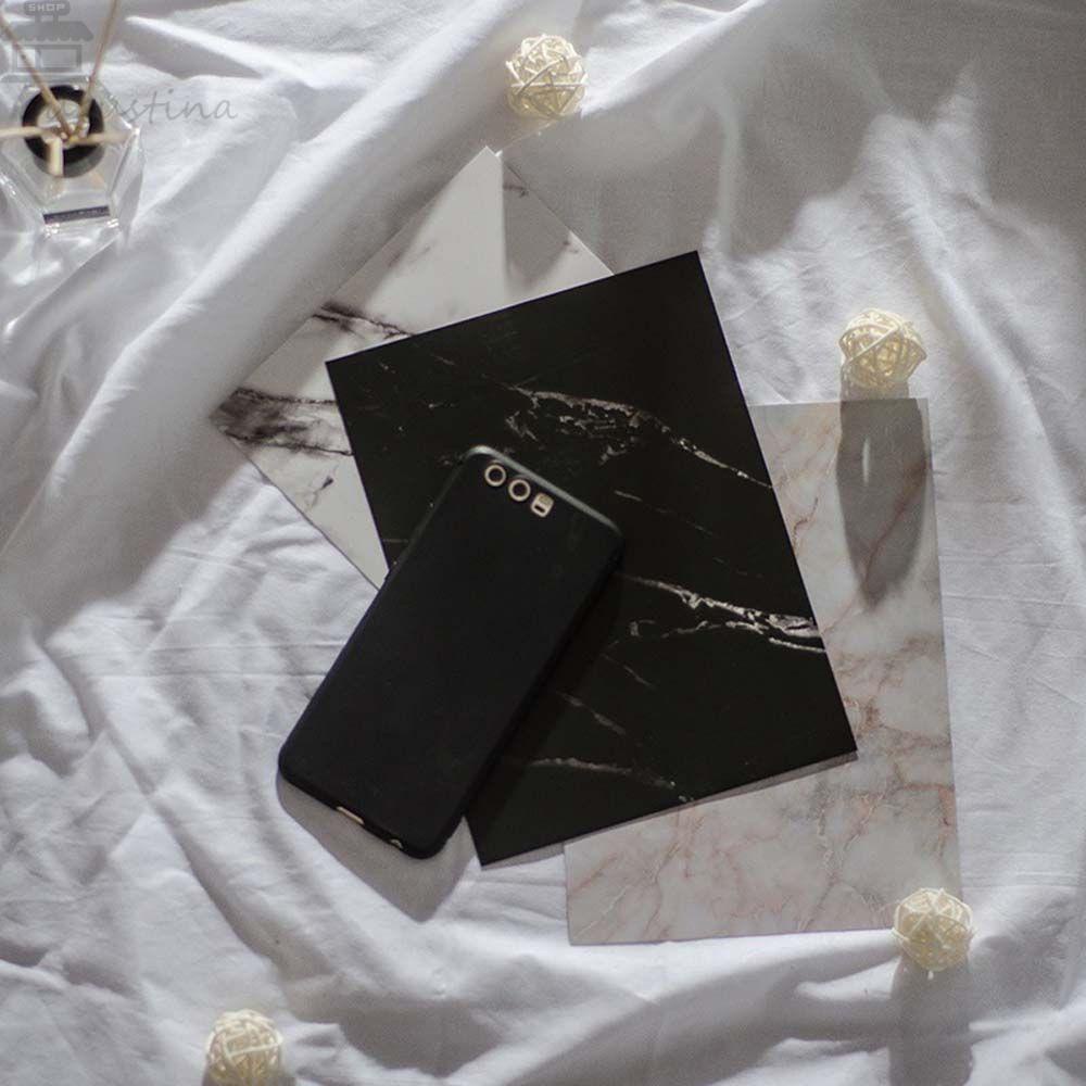 Augustina Properti Foto Nail Art Portable Fashion Gaya Jepang Motif Marmer Kertas Background Kuku Petak Nail Art Plate Tips