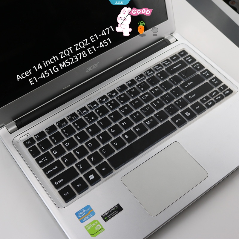 Casing Keyboard Laptop Silikon Cover Tahan Air Untuk Acer 14inch ZQT ZQZ E1-471 E1-451G MS2378 E1-451 Film Keyboard Kulit Pelindung [ZK]