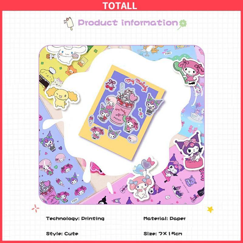 COD Stiker Koromi Waterproof Kartun Sanrio MELODY Untuk Diary Stiker Dekorasi DIY-Totall