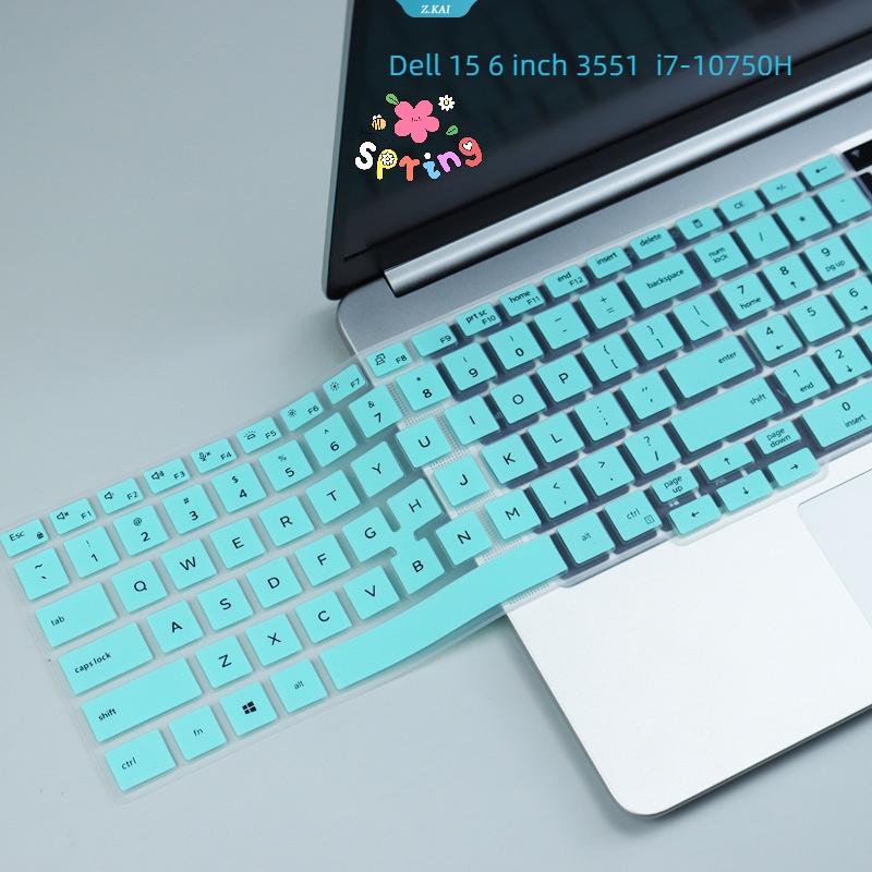 DELL Cover Keyboard Laptop Tersedia Model Untuk Dell15 6inch Precision3551 I7-10750H Silikon Tahan Air Pelindung Kulit Laptop Dust Cover Protector [ZK]