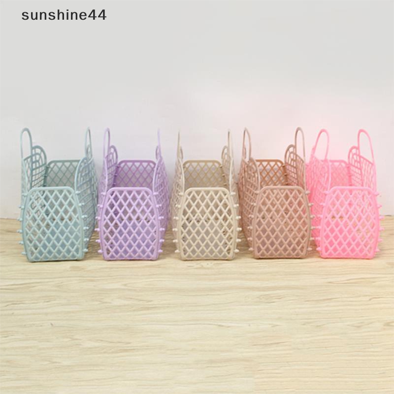 Sunshine Detachable Shower Basket Keranjang Plastik Kamar Mandi Keranjang Penyimpanan Cuci Berongga ID