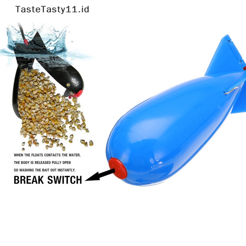Tastetasty Carp Fishing Rocket Besar Kecil Floag Lure Tempat Umpan Roket Pelet.