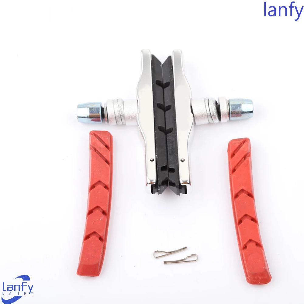 Lanfy Bantalan Rem Sepeda Bersepeda Aksesori Sepeda Rem Sepeda Lembaran Karet Tergantikan Sepeda Gunung V-Brake Pads