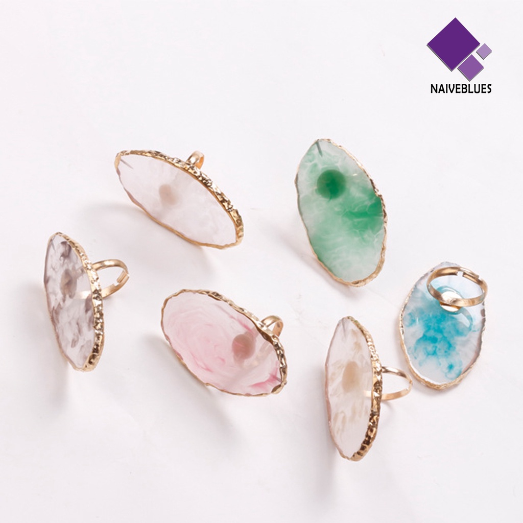 [naiveblues] Palet Nail Art Adjustable Daya Tahan Tinggi Dapat Digunakan Kembali Mudah Bersih Serbaguna Mix Resin Jari