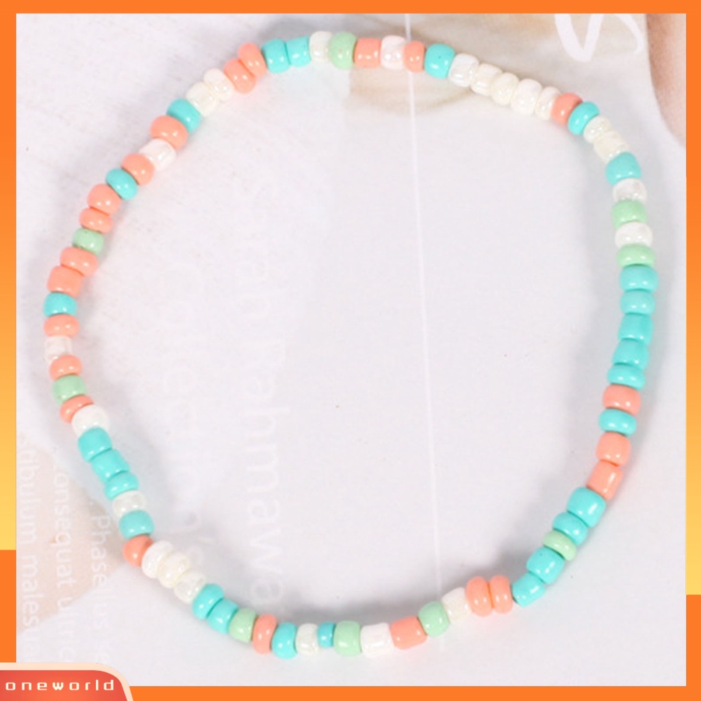 [EONE] 8 Pcs/Set Tali Elastis Multilayer Wanita Gelang Indah Wanita Bohemia Buatan Tangan Manik-Manik Gelang Perhiasan Aksesori