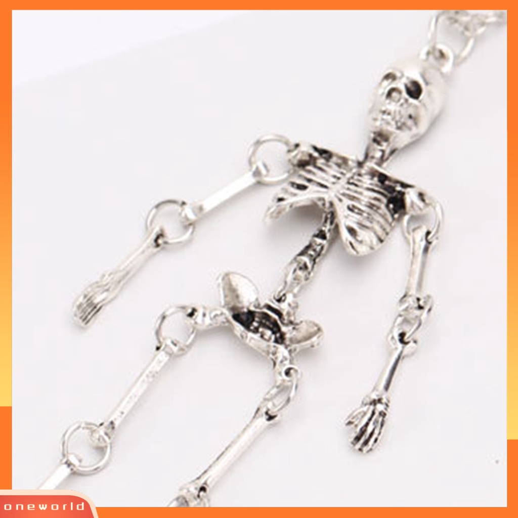 [EONE] Kalung Wanita Bentuk Tengkorak Hajatan Halloween Vintage Adjustable Necklace Untuk Pertunjukan