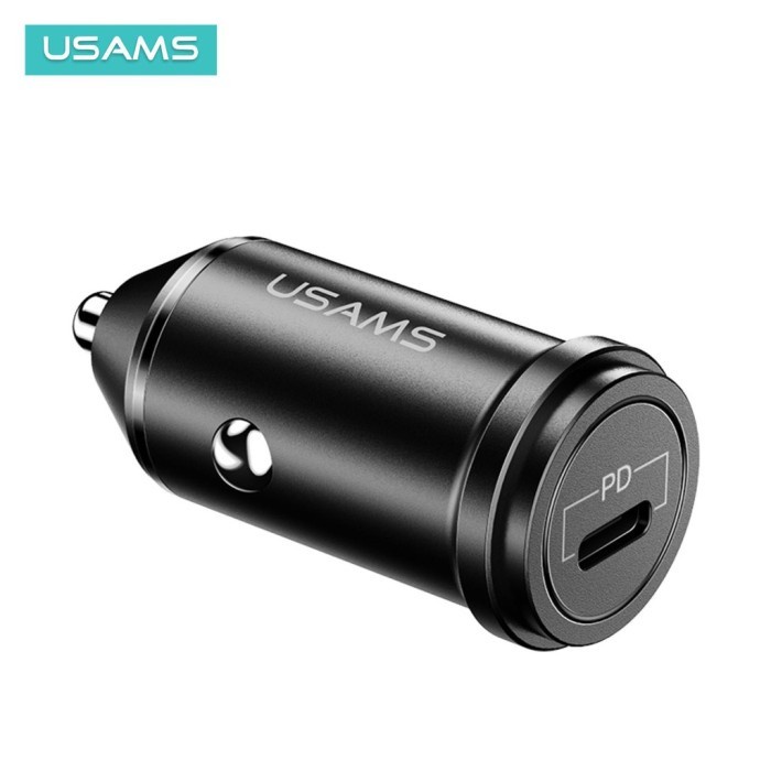 Usams C14 Adapter Car Charger Mobil Pd 3.0 18W Fast Charging Type C