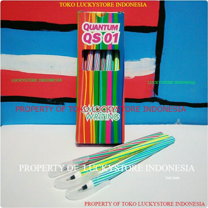 

BOLPEN QUANTUM ISI 12/ BOLPEN STANDART QUANTUM 1 PACK By LuckyStore Indonesia