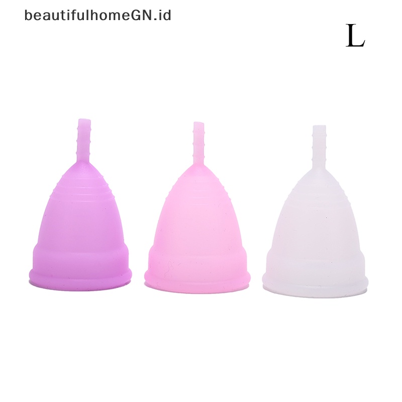 {Cantik} Cangkir Menstruasi Wanita hygiene product medical grade silicone Pemakaian vagina~