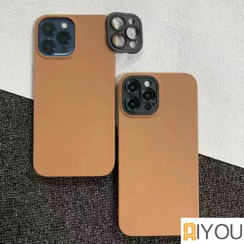 IPHONE Casing Ponsel 2in1 Warna Permen Matte Silikon Full Cover Pelindung Lensa Untuk Iphone14 13 12 11 Pro Max XR X Xs SE 8 7 Plus