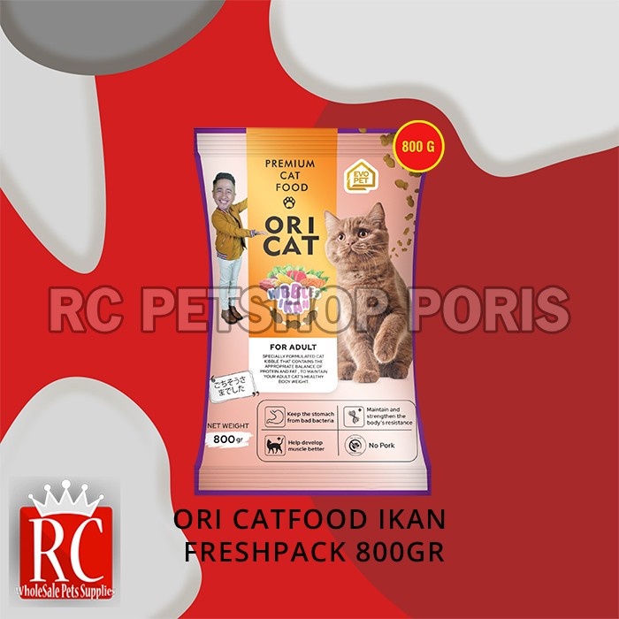 Makanan Kucing Ori Cat Food Adult Kitten Dewasa Freshpack 800 Gram