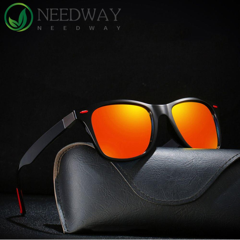 Needway   Polarized Kacamata Hitam Anti UV Retro Hiking Wanita Perjalanan Kacamata Memancing Pria Kacamata Olahraga Mengemudi Kacamata Matahari