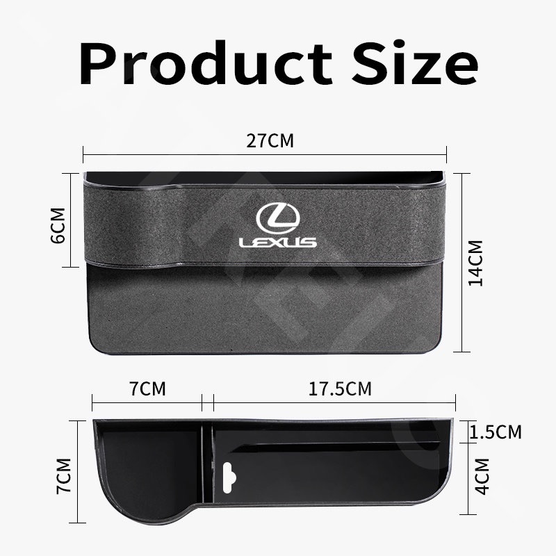 Lexus Car Seat Storage Box Seat Side Gap Slit Pocket Car Cup Holder Storage Organizer Untuk rx 570 RX300 LX570 CT200H NX250 RX350 LX470 IS NX ES