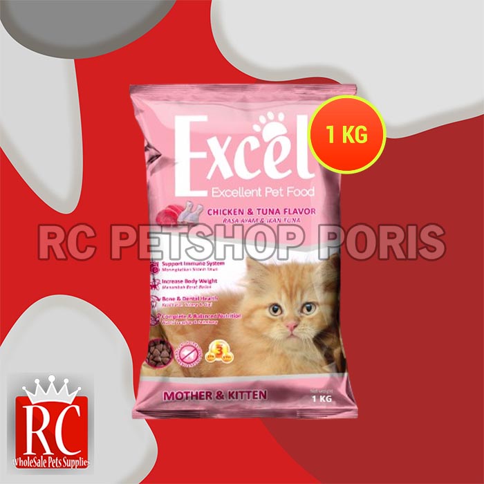 Makanan Kucing Excel Cat Food 1 KG