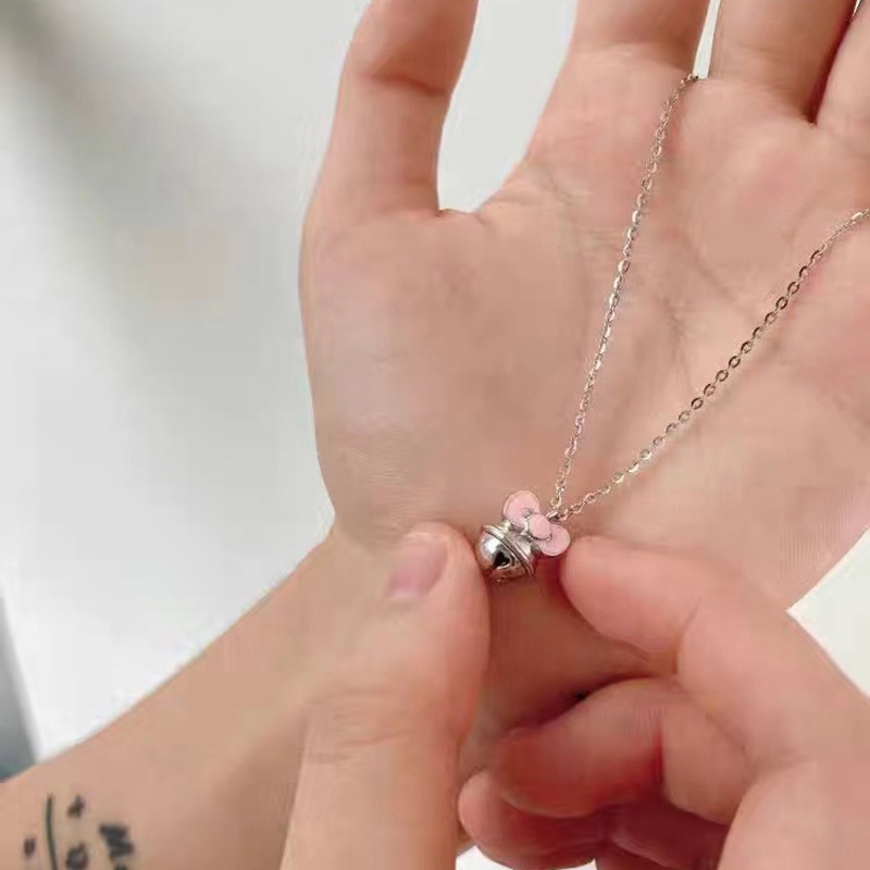 Kalung Ikatan Simpul Lonceng Kecil Bahan Alloy Korea Untuk Anak Perempuan