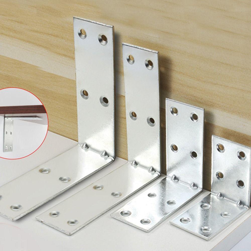 [Elegan] Penyangga Bracket Sudut 4pcs /set Braket Sambungan Pelindung Furniture Pintu Lemari Furniture Sudut Konektor