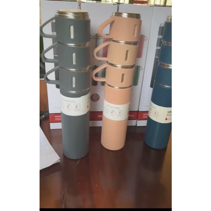 [AGS] Termos Cangkir Set - Vacuum Flask - Thermos Vacum Bisnis