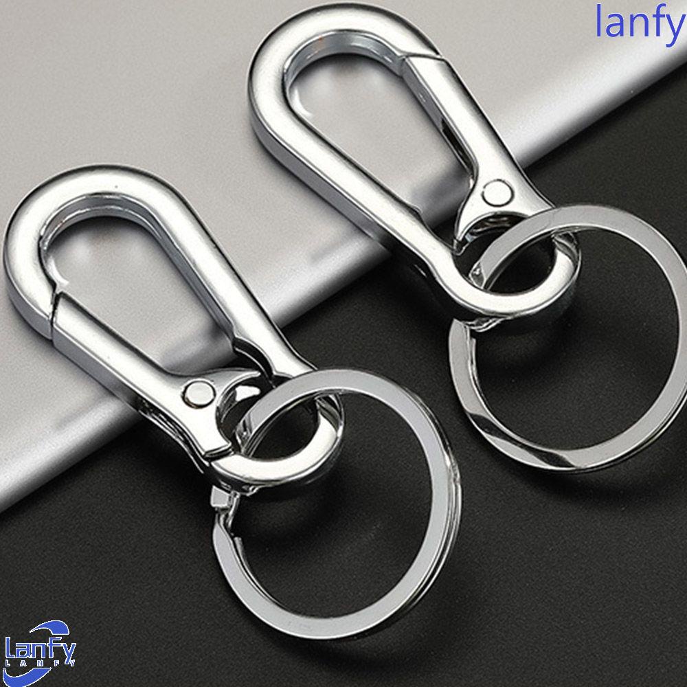 Lanfy Gantungan Kunci Mobil Wanita Universal Keyfob Aksesoris Metal Classic Anti Karat Key Holder