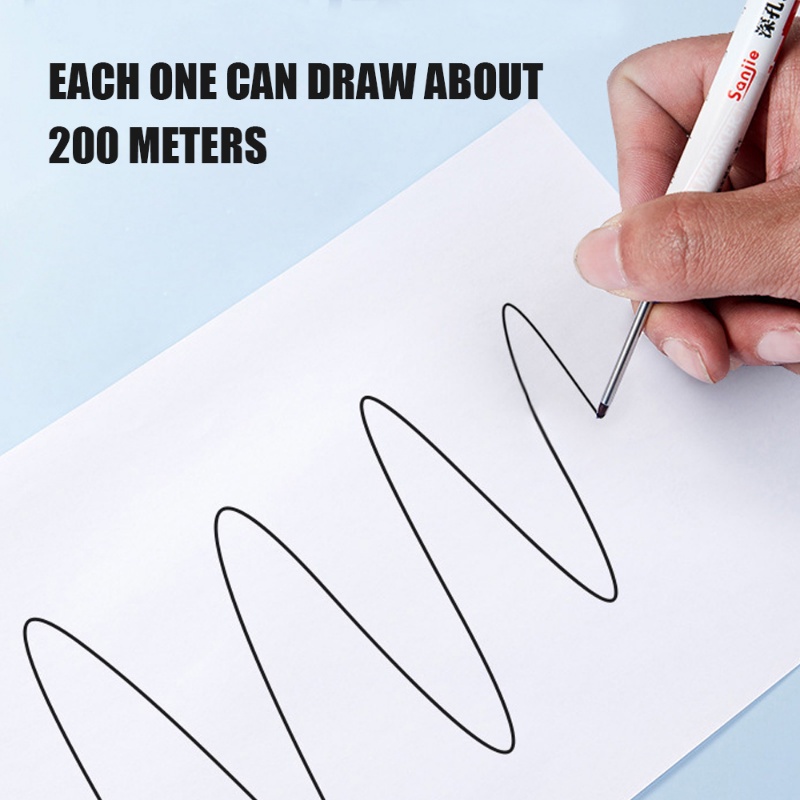 [Unggulan] Deep Hole Long Nib Head Marker 20MM Merah/Hitam/BlueInk Penanda Kepala Panjang Metal Perforating Pen Kamar Mandi Woodworking Dekorasi Spidol Lubang Dalam Serbaguna