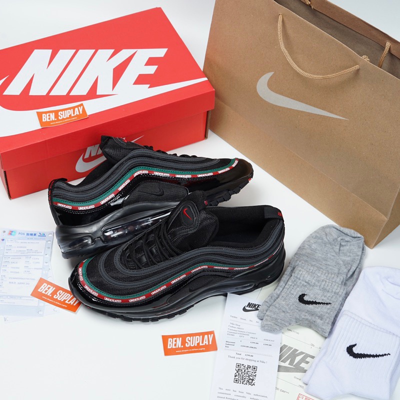 Nike Air Max 97 X Undefeated Black unisex 100% Original BNIB mubarak