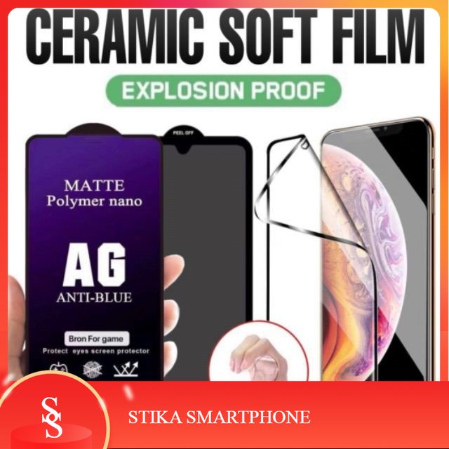 Tempered glass MATTE OPPO A12 A15 A5S A3S A31 A32 A33 A37 AX5 A5 2020 A9 A7 A53 Anti glare ceramic B