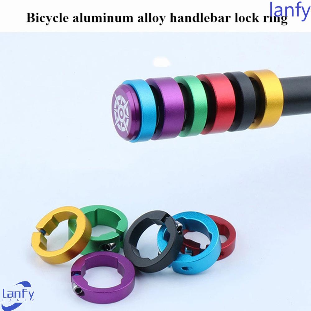 Lanfy Sepeda Grips Ring Sepeda Jalan Paduan Aluminium Sepeda Gunung MTB Sepeda Grips Memperbaiki Ring