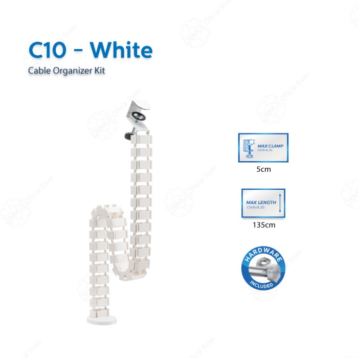 Organizer Kabel Protektor Modular Kabel Management Jepit OXIMUS C10