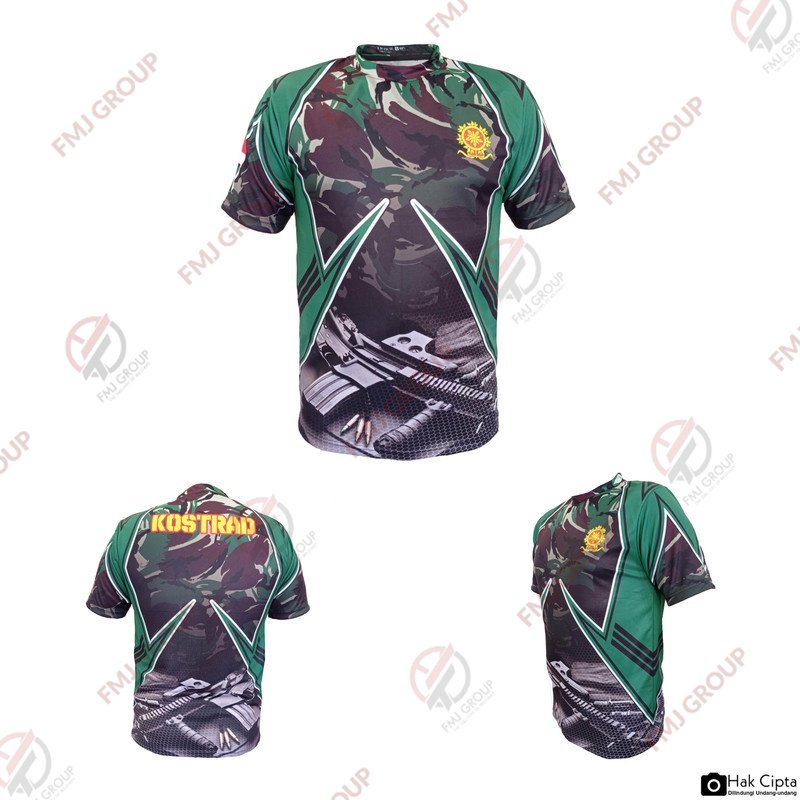 Kaos Dry Fit KOSTRAD / Kaos Jersey KOSTRAD Full Print - DryFit H1