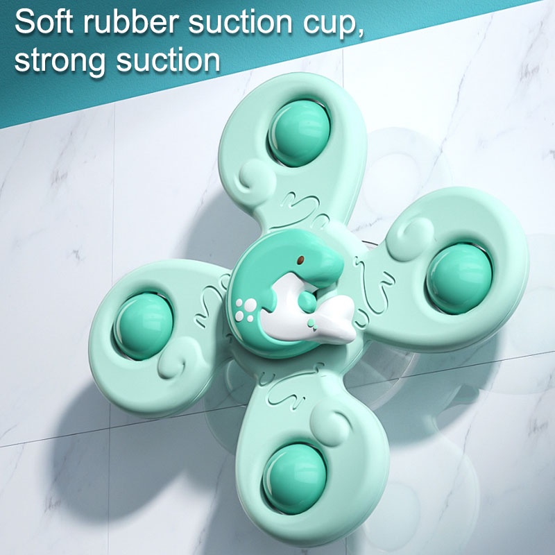 Montessori Mainan Bayi Mandi Anak Laki-Laki Anak Mandi Sucker Spinner Suction Cup Toy For Kids Lucu Anak Kerincing Teether