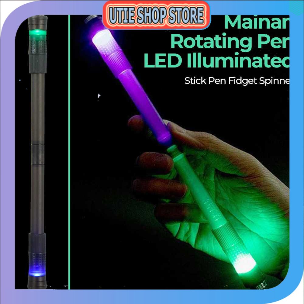 

UTIE STORE - WePick Mainan Rotating Pen Stick Pen Fidget Spinner LED Illuminated - WP02